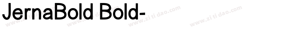 JernaBold Bold字体转换